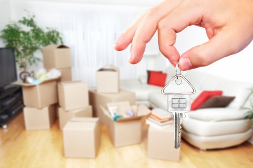 Reliable moving van service on a residential street in Stjohnswood