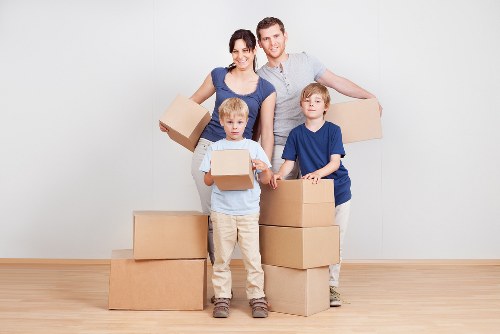 Careful loading of furniture for a St Johns Wood home move