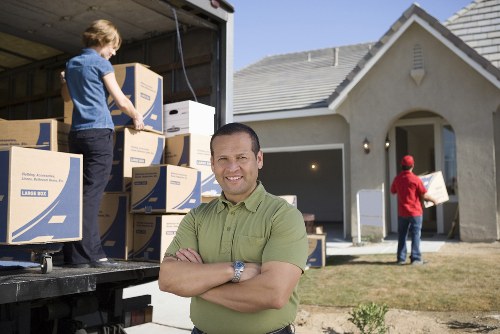 Professional packing supplies and labelled boxes for a home relocation