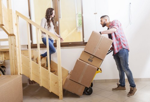 Furniture protection and loading for a local removal service