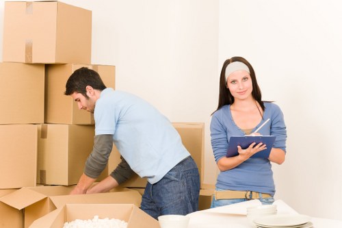 Packed belongings and moving checklist for a St Johns Wood relocation