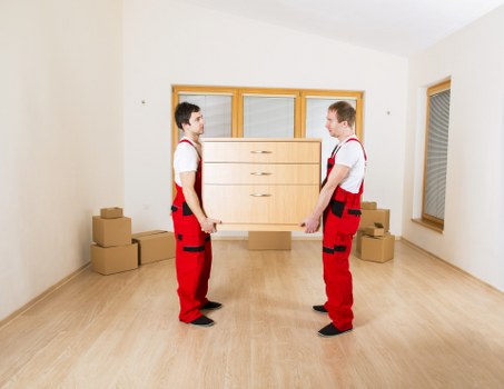 Furniture transport by van in St Johns Wood